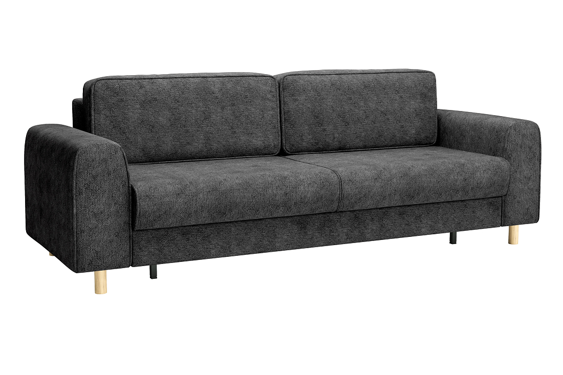 Шелдон / Диван - кровать 3-х местн. велюр sierra 9 темно-серый